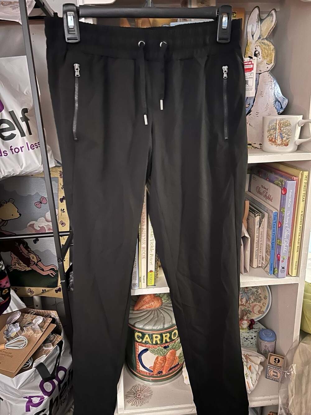 C9 Champion Black Athletic Jogger Pants with Zipper Pockets (women)